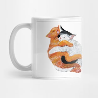 Two kitties Yin Yang Mug